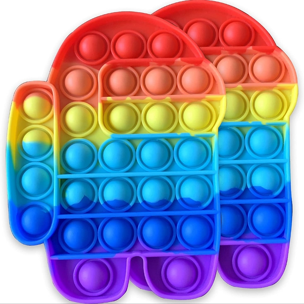 Rainbow amoung Us Pop It 2 pack